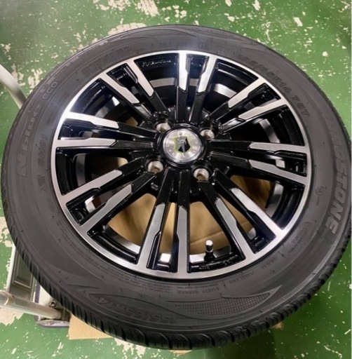 【美品】軽自動車　アルミ付きサマータイヤ　155/65R14