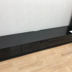 ★ジモティ割あり★  テレビ台 ブラック H33×W210×D43 クリーニング済み KJ4114