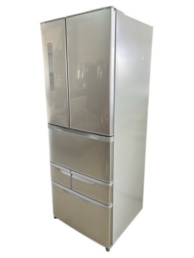 NO.1177【直接引き取り限定・未清掃】2017年製 TOSHIBA 東芝 ノンフロン冷凍冷蔵庫 GR-M50FP(S) 冷蔵375L 冷凍126L 動作確認済み