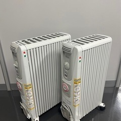 未使用に近いお品　デロンギ　オイルヒーター  タオル干しハンガー　取説付の画像