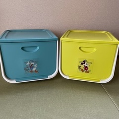 収納ケース　ディズニー　4段チェスト　1段ボックスの画像