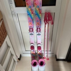決まりました。子供　女の子　スキー3点セット　116cm