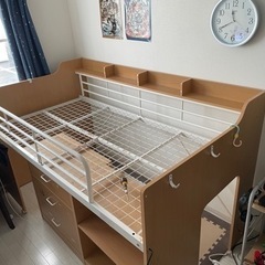 【引取限定】ニトリ システムベット(机、棚、タンスなし)の画像