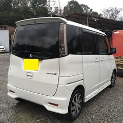 ★車検代コミ価格！スズキ　パレットSW　走行６万キロ台　テレビ視聴可能ナビ　片側電動スライドドアの画像