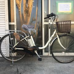 地域限定送料無料 パナソニック ビビ DX 6,6AH 新基準 子供乗せ 白