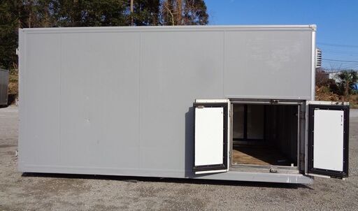 ♪八街B区SK75♪物置♪コンテナ♪左右ドア付♪高さ有♪アルミ箱♪