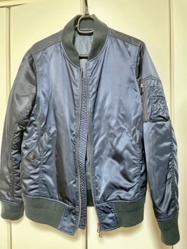 【美品】SHIPS JET BLUE MA-1 ブルゾンジャケット【Sサイズ】