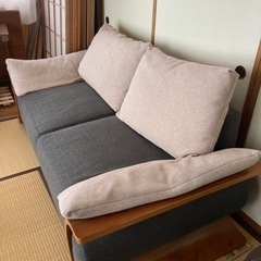 ソファ3人掛け　横幅190×奥行き90×座面高さ47(背もたれ高...