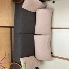 ソファ3人掛け　横幅190×奥行き90×座面高さ47(背もたれ高さ68)の画像