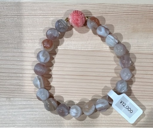 花模様瑪瑙and練珊瑚龍玉(次回入荷未定)