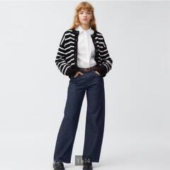 GU ジーユーLサイズ　ローライズバギージーンズ　レディースの画像