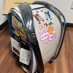 【新品未使用】黒×青 ランドセルの画像