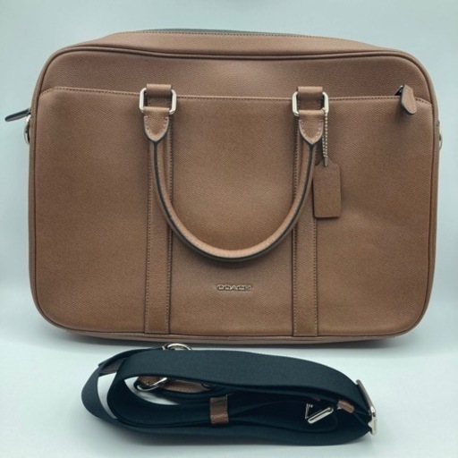 s110602 COACH コーチ バック ビジネスバック ブランド品 美品 仕事用 メンズ レザー 2way 中古品