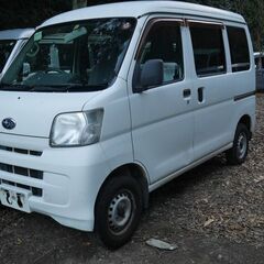 (ID5517)軽バン専門店在庫100台　軽貨物黒ナンバーリース個人・法人可能！　２５万円　スバル　サンバーバン　AT　車検２年付　平成２５年式　諸経費込２９０,０００円の画像