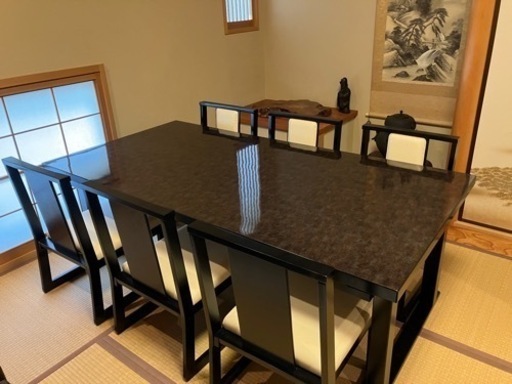 飲食店用　平安対面 六人膳 和洋兼用テーブル