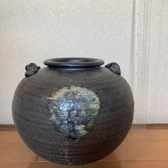 花瓶　グレー