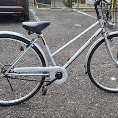 中古自転車 アフィッシュS 260HD-L ２６インチ  変速なし、中古ヘルメットMサイズの画像