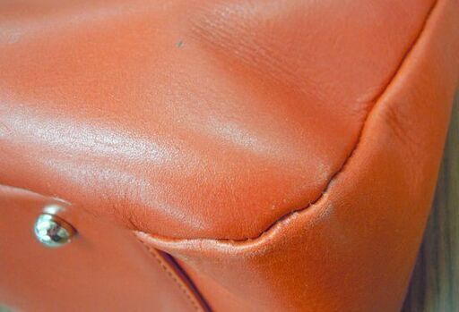 SOMES SADDLE トートバッグ 本革 オレンジ/ブラウン色系 広口でマグネットボタン ソメスサドル 札幌市北区屯田