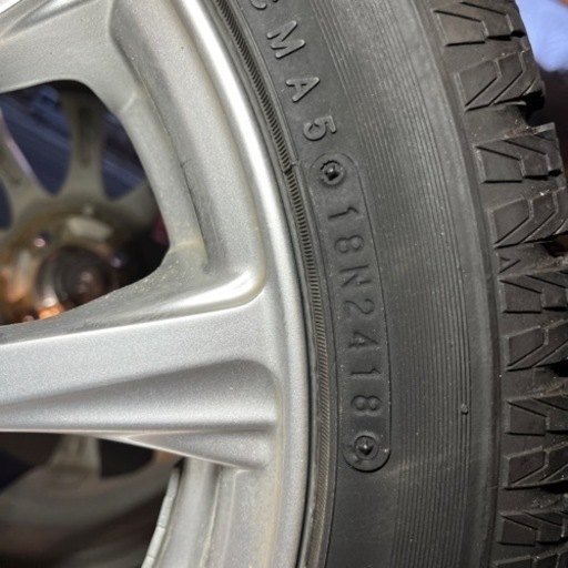 【中古】軽自動車スタッドレスタイヤ&アルミ4本セット　165/55R15