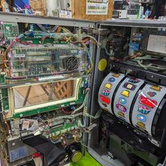 パチスロ実機 訳あり 祭の達人～ウィンちゃんの夏祭り～ン コイン不要機 ID：126-012595-007の画像