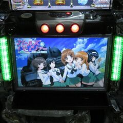 パチスロ実機 ガールズ＆パンツァー コイン不要機付き スロット機|江別