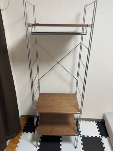 【値下げ】無印良品　ステンレスユニットシェルフ　ワードローブ