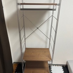 【値下げ】無印良品　ステンレスユニットシェルフ　ワードローブ
