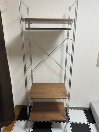 【値下げ】無印良品　ステンレスユニットシェルフ　ワードローブ