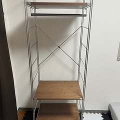【値下げ】無印良品　ステンレスユニットシェルフ　ワードローブの画像