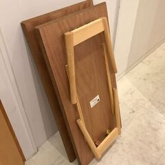 折りたたみ式の木製座卓６セット W900×D450×H350の画像