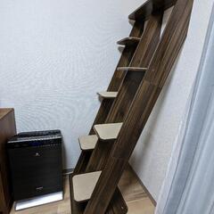 【取引先決定】【あげます】キャットタワー　木製　美品　キャットシェルフ
