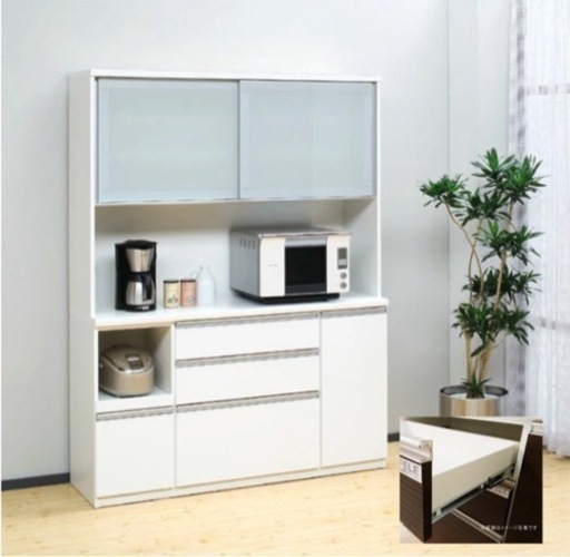 【美品】松田家具 ビガー 食器棚 キッチンカウンター