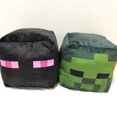 【新品•未使用】BIGマインクラフトヘッドぬいぐるみ　〜エンダー...