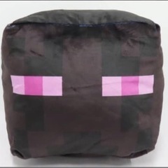 【新品•未使用】BIGマインクラフトヘッドぬいぐるみ　〜エンダーマン•ゾンビ〜２個セットの画像