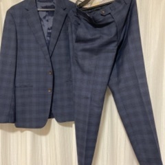(取引中により受付停止)メンズスーツ　青山　チェック柄