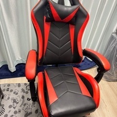 期間限定値下げ 極美品 ゲーミングチェア オットマン付き