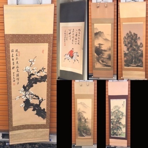 掛け軸　6本