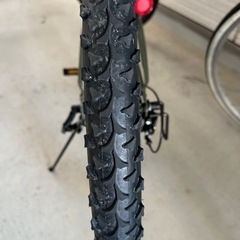 【お話中】26インチ 折りたたみ自転車 前後サス MTB AJ-02N 6段ギア ロック錠＆LEDライト付の画像