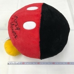 【新品•未使用】約35cmミッキーマウス　クッション　ぬいぐるみ　ディズニーの画像