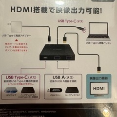 USBハブ　タイプC HDMIの画像