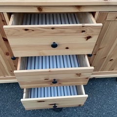 J3296 美品 IKEA イケア HEMNES ヘムネス サイドボード