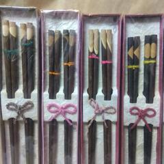 厚木方面🆗アジアン  寄木細工お箸12客の画像