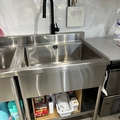 🙅‍♀️【売切】⚠️一層シンク✨美品✨水道・天板付き【一部寄付】