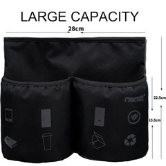 子供が乗れるキッズキャリー(ブルー)ボトルホルダーセットの画像