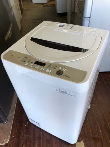 福岡市内配送設置無料　シャープ 全自動洗濯機 4.5Kgタイプ ベージュ ES-GE45R-C
