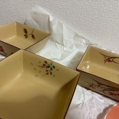 有田焼 青葵窯 四角いお皿3枚セット 陶器