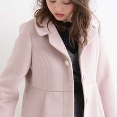 マジェスティックレゴン ファー衿ウエスト切替コートの画像