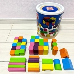 HEROS 筒入り積み木 ハッピーカラー 50P