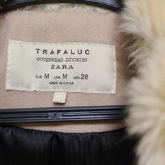 ZARA　ファーコート　ザラ　ショートコート　フェイクファーの画像