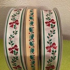 リボン🎀　クリスマス柄の画像